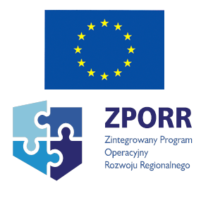 Logo Unii Europejskiej i programu ZPORR